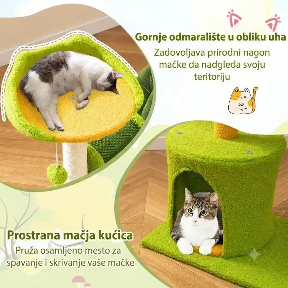 Jeftino povoljno TRGOVACKA ROBA - Maca Panama kućica i grebalica 79cm
