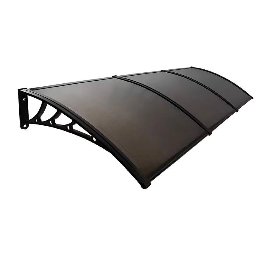 Jeftino povoljno Nadstrešnice - Nadstrešnica Aluminijumska 270x150cm Crna Bronza 5mm