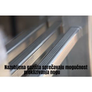 Aluminijumske Merdevine 3x7 - 4m Trodelne AXIAL