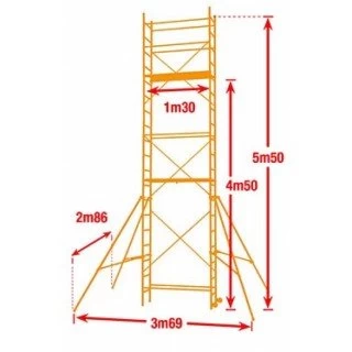 Aluminijumska Skela 6,7m Speed UP XL Centaure