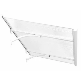 Nadstrešnica Za Vrata 160x90cm Aluminijumska Baza Bela