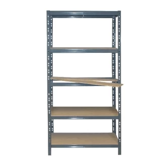 Metalna Montažna Polica 180x90x30cm 5x150kg Siva