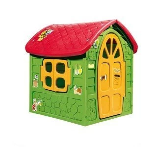 Velika Kućica Za Decu Zelena Crvena Dohany