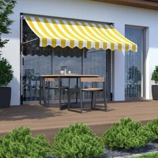 Balkonska Tenda 200x120cm Žuto Bela