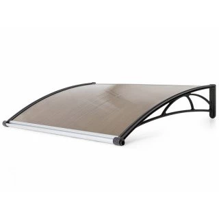 Nadstrešnica Za Vrata 82x120cm Siva Baza Ploča Bronza 6mm