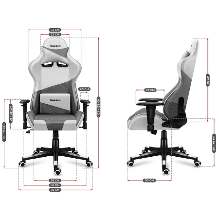 Gaming Stolica Huzaro Force 6.2 White Mesh