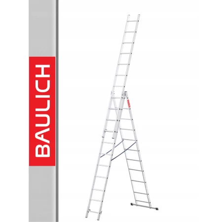 BAULICH 3x11 Trodelne Aluminijumske Merdevine Basic