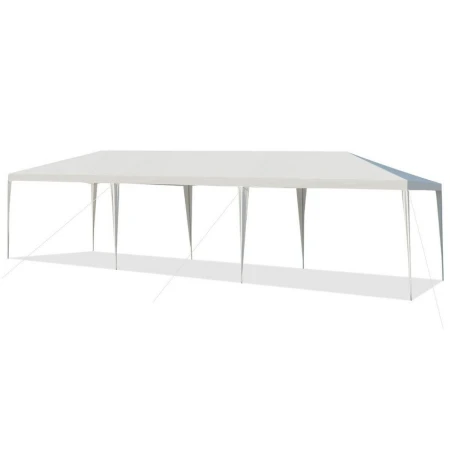 Paviljon za zabave 9x3m Beli bez stranica