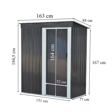 Kućica za baštenski alat Montana 51x77x184,5cm