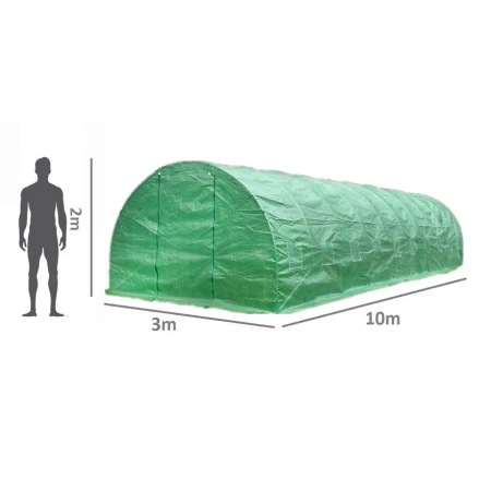 Baštenski plastenik sa prozorima 1000x300x200cm