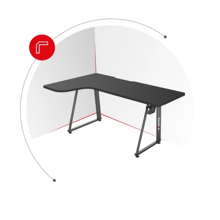 Huzaro Hero 7.7 Crni Ugaoni Gaming sto