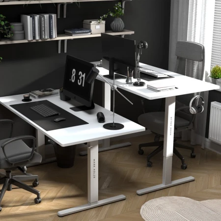 Mark Adler Leader 7.6 Beli Električni podesivi sto 160x80cm