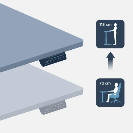Mark Adler Leader 7.6 Beli Električni podesivi sto 160x80cm