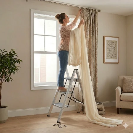 SuperStep Kućne Aluminijumske Merdevine 3 SLIM