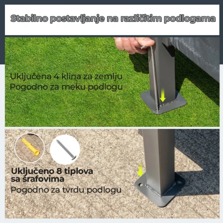 Paviljon Bar sa Dve Stolice 245x245cm