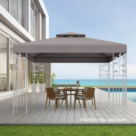 Platno za Paviljon 3x3m Siva