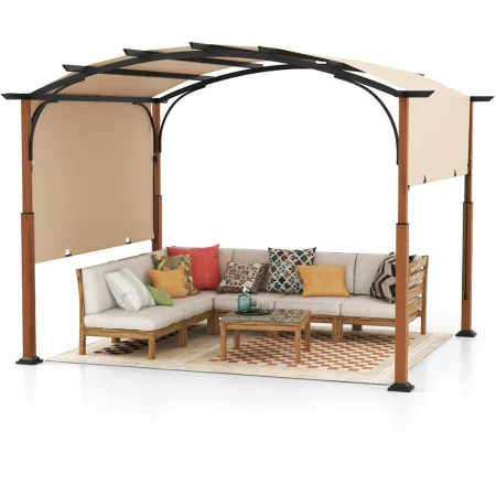 Venturo Prestige 4x3m Bež Pergola Lučni krov