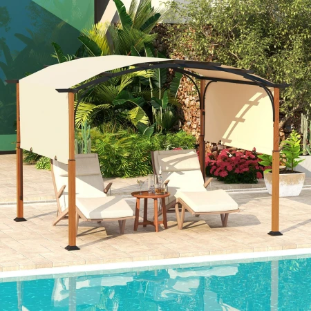 Venturo Prestige 4x3m Bež Pergola Lučni krov