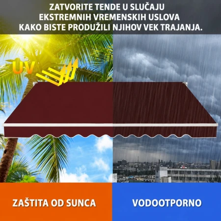 Montelux Solara 400x250cm Bordo Tenda